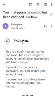 Mengganti Password Instagram 2021