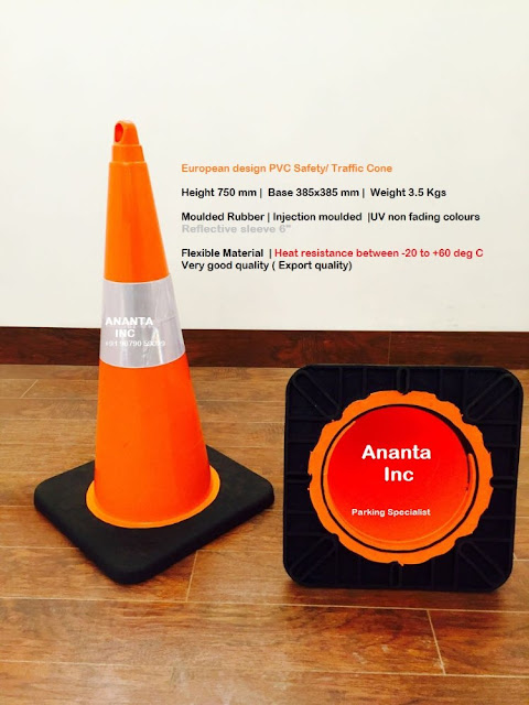 TRAFFIC CONE GIDC GUJARAT BHARAT INDIA