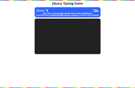 jQuery Typing Game