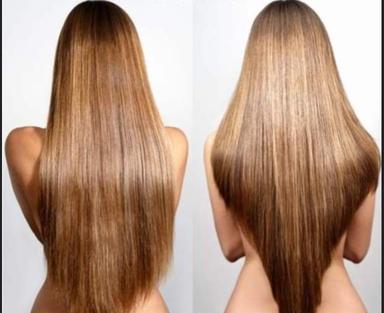 Model Rambut  Segi  Panjang Tampak Belakang