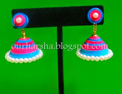 Paper Quilled Jhumkas  (4)