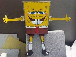 Toothy Grin SpongeBob Papercraft