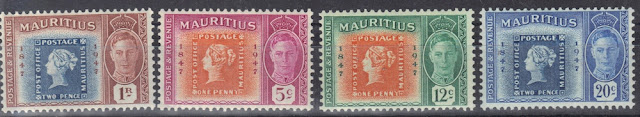 Mauritius - 1948 - Cent. of the 1st postage stamps