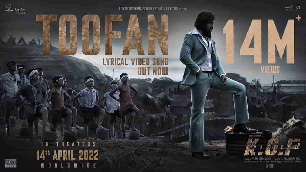 Toofan lyrics Kgf chapter 2 Brijesh Shandilya Hindi Song