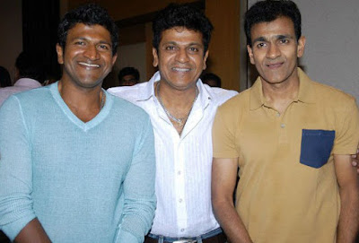 Raghavendra Rajkumar with his Brothers 
