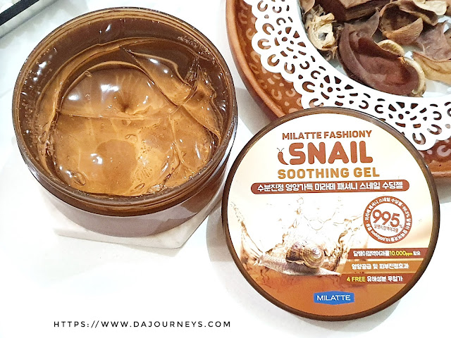 Review MILATTE Fashiony Snail Soothing Gel