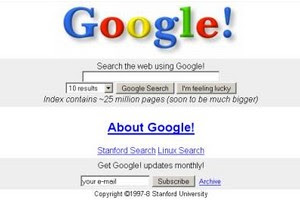 First Google Page 1997