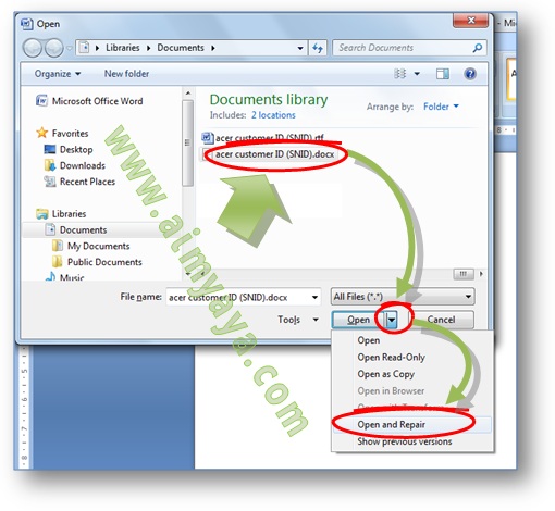 File dokumen rusak sanggup menjadi sebuah peristiwa gres terutama jikalau file  tersebut berisi da Ahli Matematika Cara Memperbaiki File Microsoft Word yang Rusak