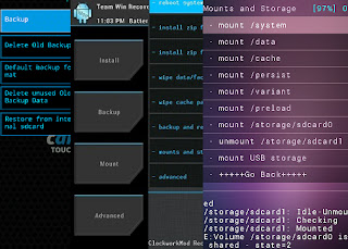 Kumpulan Cwm Recovery Android