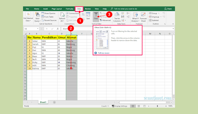 Cara Mengelompokkan Data di Excel