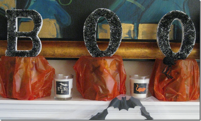 halloween boo sign diy glitter black