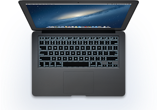 Apple Mac Book Air (2013) Back lit keyboard