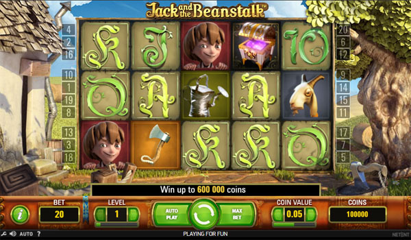Main Gratis Slot Indonesia - Jack And The Beanstalk NetEnt