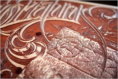 Laser wood engraving