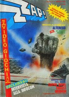 Zzap! 1 - Maggio 1985 | CBR 300 dpi | Mensile | Videogiochi
Zzap! era una rivista italiana dedicata ai videogiochi nell'epoca degli home computer ad 8-bit.
La rivista originale nasce in Inghilterra col titolo Zzap!64, edita dalla Newsfield Publications Ltd (e in seguito dalla Europress Impact) in Regno Unito. Il primo numero è datato Maggio 1985; era, in questa sua incarnazione britannica, dedicata esclusivamente ai videogiochi per Commodore 64, e solo in un secondo tempo anche a quelli per Amiga; una rivista sorella, chiamata Crash, si occupava invece dei titoli per ZX Spectrum.
L'edizione italiana (intitolata semplicemente Zzap!), autorizzata dall'editore originale, era realizzata inizialmente dallo Studio Vit, fino a quando l'editore decise di curare la rivista con il supporto della sola redazione interna, passando poi, dopo qualche tempo, attraverso un cambio di editore oltre che redazionale, dalle insegne della Edizioni Hobby a quelle della Xenia Edizioni; lo Studio Vit, che ha curato la rivista dal numero 1 (Maggio 1986) al numero 22 (Aprile 1988), poco tempo dopo aver lasciato Zzap! fece uscire nelle edicole italiane una rivista concorrente chiamata K (primo numero nel Dicembre 1988), dedicata sia ai computer ad 8 bit che a 16 bit.
La quasi omonima edizione italiana della rivista anglosassone dedicava ampio spazio spazio anche ad altre piattaforme oltre a quelle della Commodore, come lo ZX Spectrum, i sistemi MSX, gli 8-bit di Atari ed il Commodore 16 / Plus 4 (nonché, in un secondo tempo, anche agli Amstrad CPC), prendendo in esame, quindi, l'intero panorama videoludico dei computer a 8-bit. Anche le console da gioco hanno trovato, successivamente, ampio spazio nelle recensioni di Zzap!, fino a quando la Xenia Edizioni decise di inaugurare una rivista a loro interamente dedicata, Consolemania.
L'edizione nostrana è stata curata, tra gli altri, da Bonaventura Di Bello, e in seguito da Stefano Gallarini, Giancarlo Calzetta e Paolo Besser.
Con il numero 73 termina la pubblicazione della rivista, in seguito ad un declino inesorabile delle vendite dei computer a 8-bit in favore di quelli a 16 e 32.
Gli ultimi numeri di Zzap! (dal 74 al 84) furono pubblicati come inserti di un'altra rivista della Xenia, The Games Machine (dedicata ai sistemi di fascia superiore). In seguito, la rubrica demenziale di Zzap! intitolata L'angolo di Bovabyte (curata da Paolo Besser e Davide Corrado) passò a The Games Machine, dove è tuttora pubblicata.
Tra i redattori storici di Zzap!, che abbiamo visto anche in altre riviste del settore, ricordiamo tra gli altri Antonello Jannone, Fabio Rossi, Giorgio Baratto, Carlo Santagostino, Max e Luca Reynaud, Emanuele Shin Scichilone, Marco Auletta, William e Giorgio Baldaccini, Matteo Bittanti (noto con lo pseudonimo il filosofo, usava firmare gli articoli con l'acronimo MBF), Stefano Giorgi, Giancarlo Calzetta, Giovanni Papandrea, Massimiliano Di Bello, Paolo Cardillo, Simone Crosignani.
Dal 1996 al 1999 Zzap! diventò una rivista online, un sito di videogiochi per PC con una copertina diversa ogni mese e la rubrica della posta, e che recensiva i videogiochi con lo stesso stile della versione cartacea (stesso stile delle recensioni, stesse voci per il giudizio finale, caricature dei redattori).