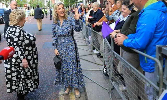 Countess of Wessex wore a flower field tiered maxi dress by ME + EM. Queen Elizabeth II's platinum jubilee celebrations