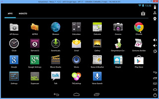 Emulator Android Genymotion 2.0.1