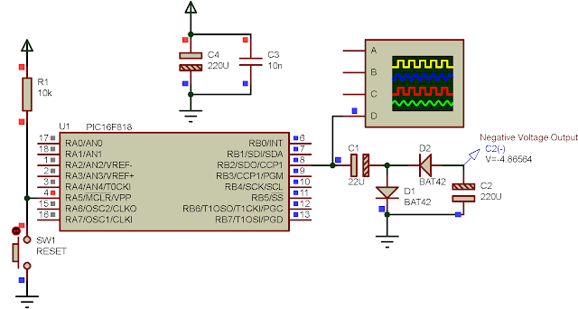 Creating A Negative Voltage Regulator Using PIC16F818 PWM