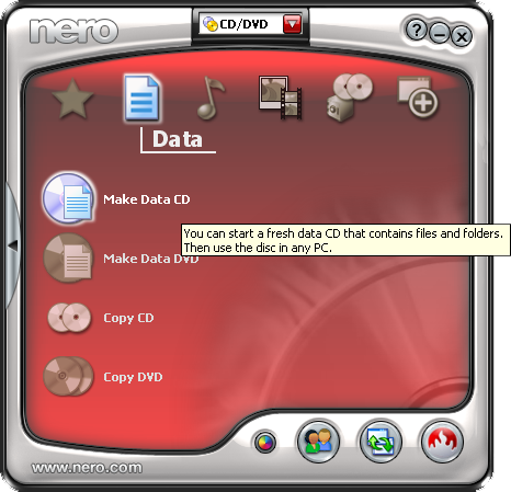 Cara Burning/Membakar File Kedalam CD/DVD Dengan Nero StartSmart