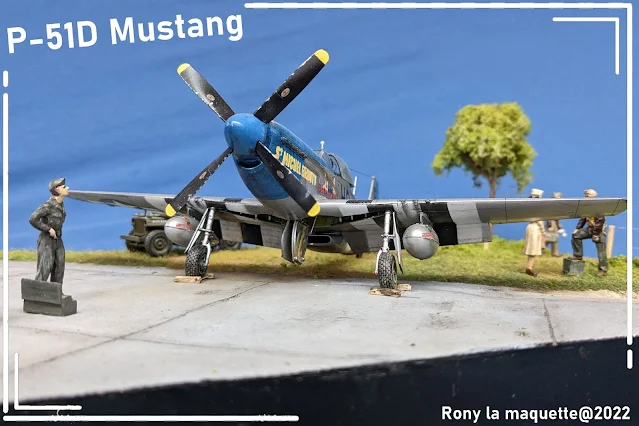 Diorama pour un P-51D Mustang