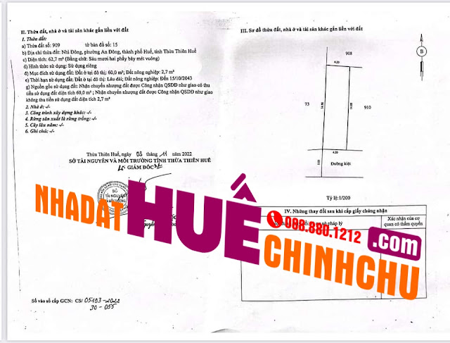 NHÀ ĐẤT HUẾ CHÍNH CHỦ BĐS HUẾ Cần bán đất trung tâm thành phố kiệt đại lộ 100m Võ Nguyên Giáp ngay bên cạnh khu đô thị cao cấp Phú Mỹ An, phường