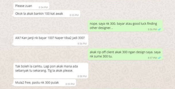 �Lihat Bagaimana Saya �Tumpaskan� Client Kedekut� - Designer