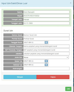 Cara isi Daftar Kehadiran Absensi Online Dapodikdas