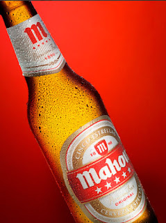 Botella Mahou Foto publicitaria