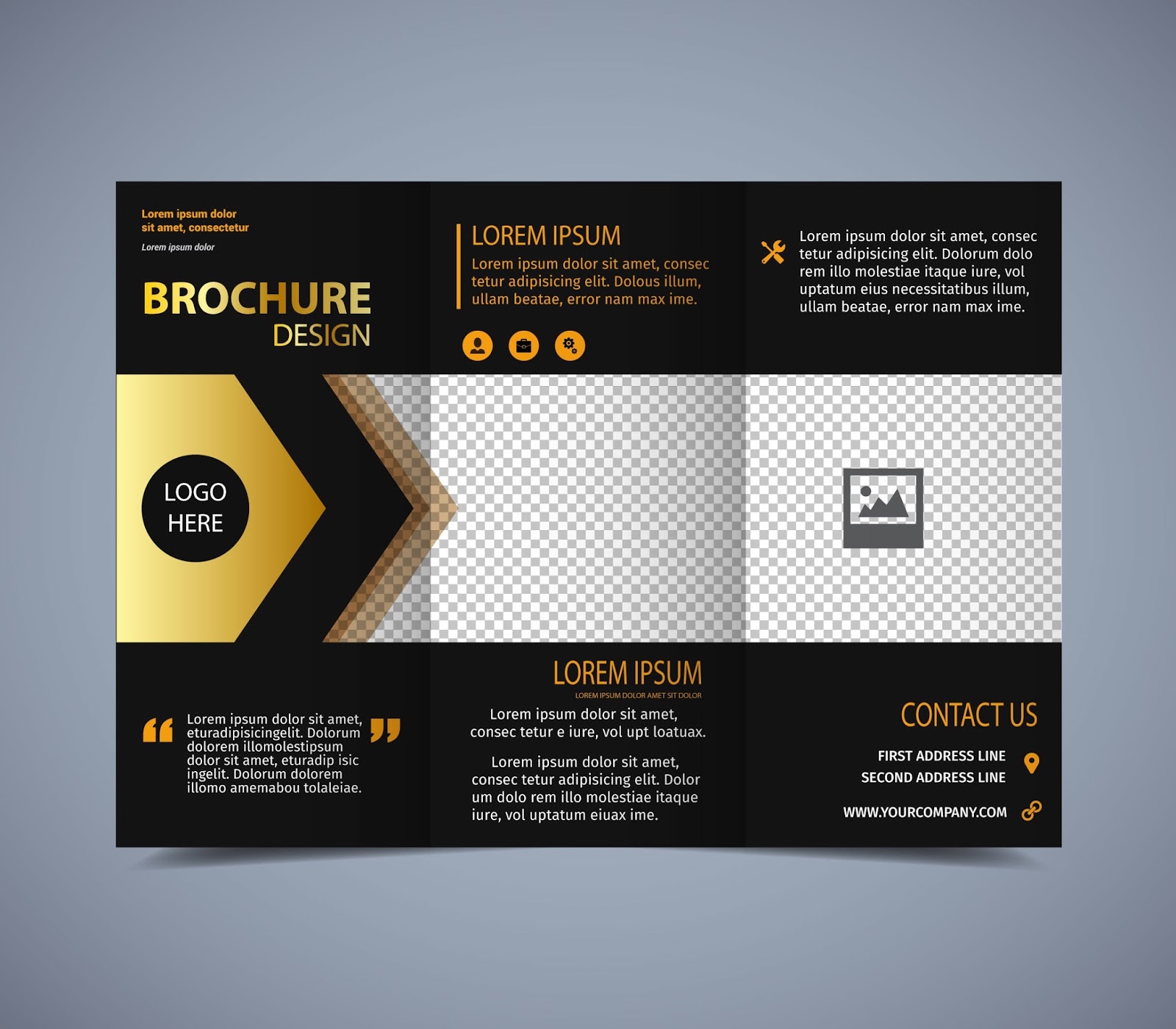Free Vector Brochure Design  Guru Corel