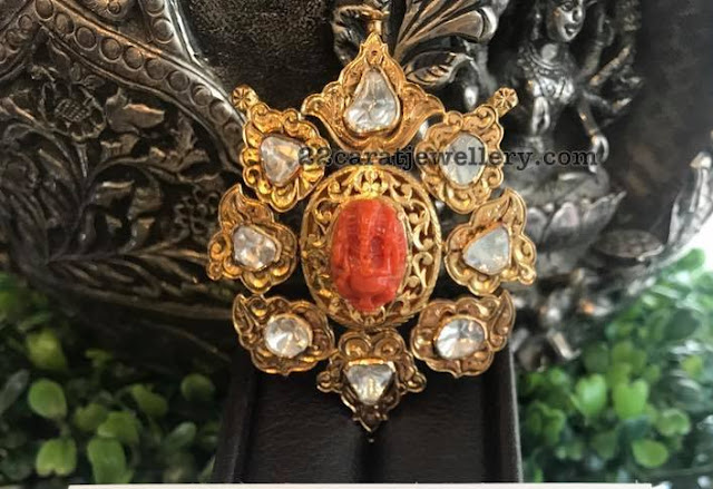 Ethnic Kundan Ganesh Pendants