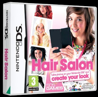 hair salon game cover young girl on Nintendo DSi