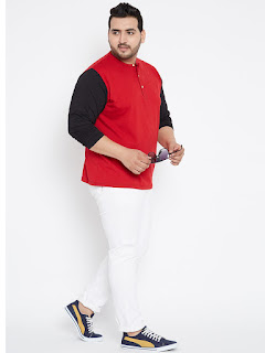 plus size henley t shirts online india