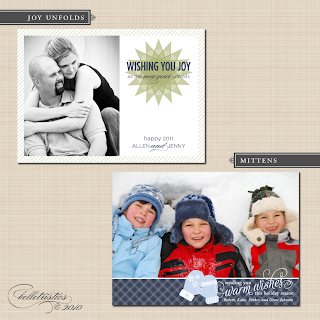 belletristics 2010 holiday photo card digital printable design templates