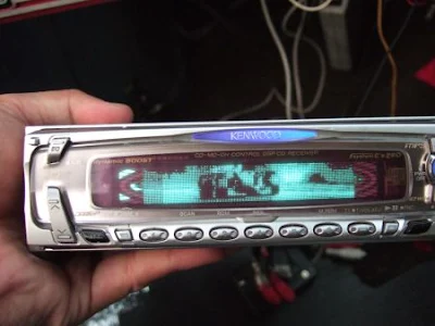 ローバーミニクーパーのKENWOOD f-CD表示不具合修理完7