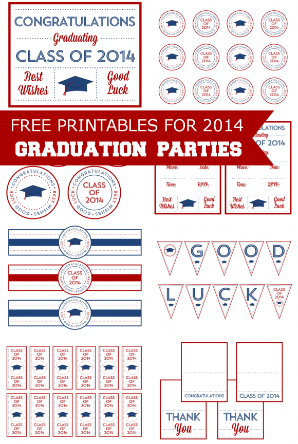 Class of 2014 Free Printable Kit. 