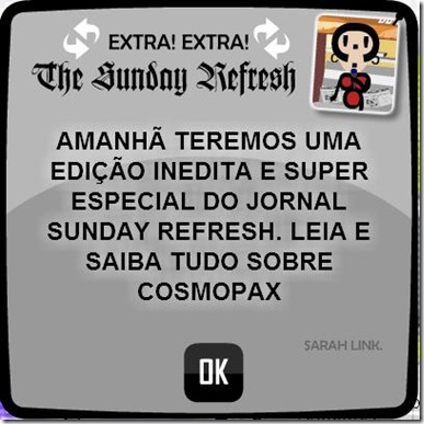 Nova edição do SR, uhuu! - msg da Sarah