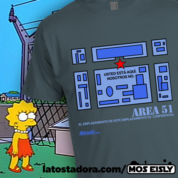 camiseta los simpson area 51