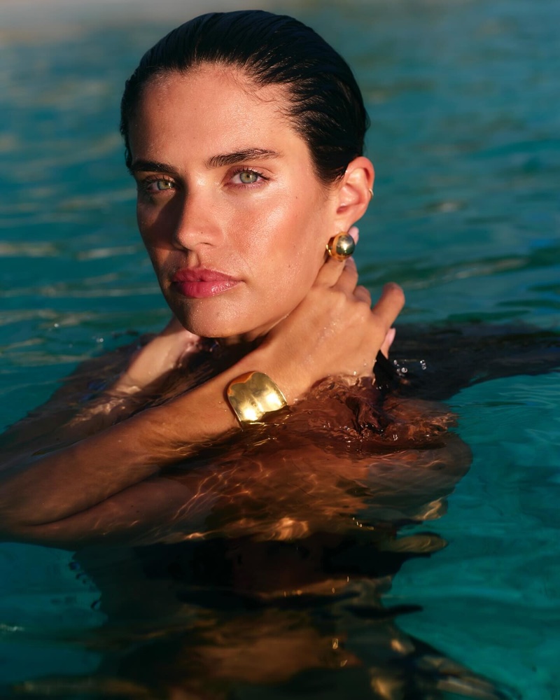 Sara Sampaio for Hunkemöller Own Your Glow Swim 2024 Ad Campaign