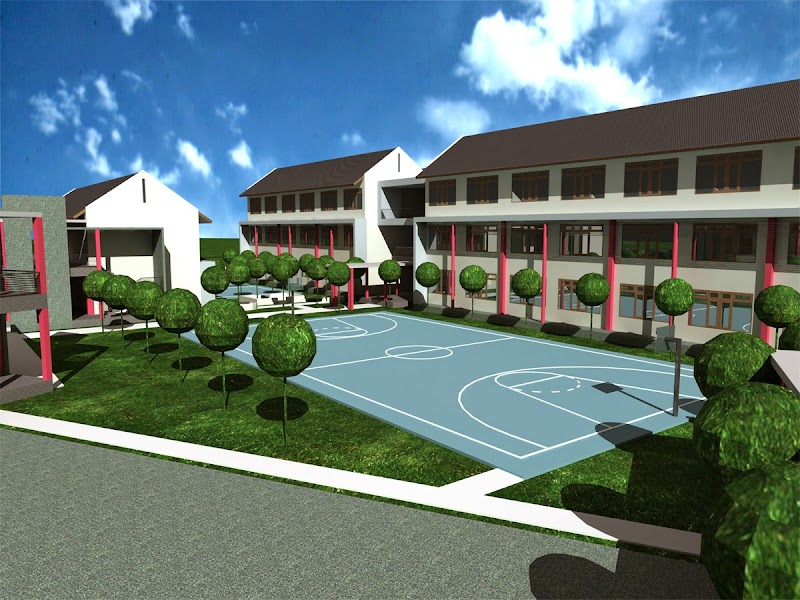 Trend Terpopuler Gambar Bangunan Sekolah, Taman Minimalis