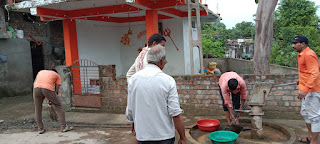 ग्रामीणों ने चलाया स्वच्छता अभियान
