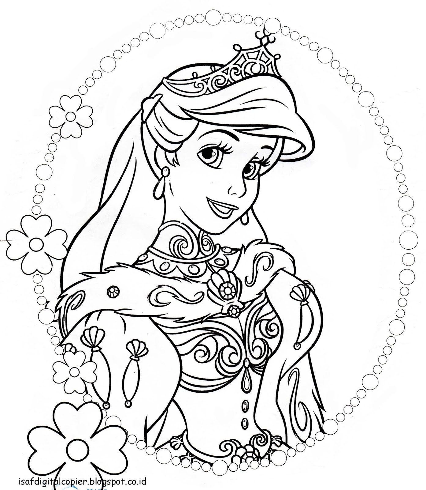 Ahmedatheism Gambar  Mewarnai  Princess 