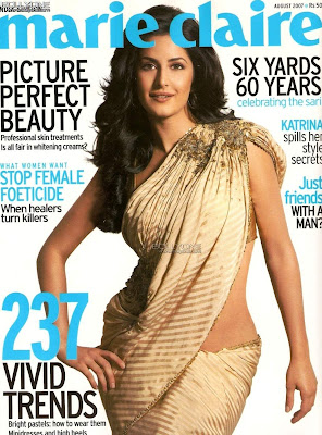 bollywood actress katrina kaif in hot saree photos