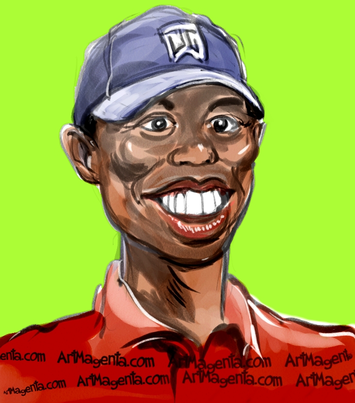 Caricatures: Tiger Woods