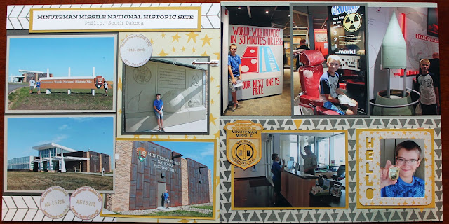 Minuteman Missile National Historic Site Scrapbook page layout