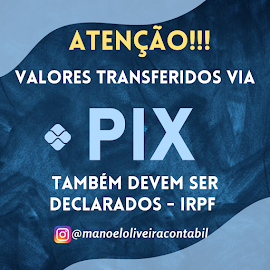 Declaração de transações via PIX e o IRPF