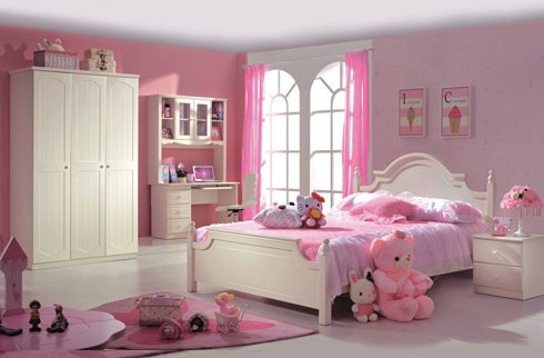 Những mẫu phòng ngủ cho bé gái màu hồng đẹp nhất hiện nay
