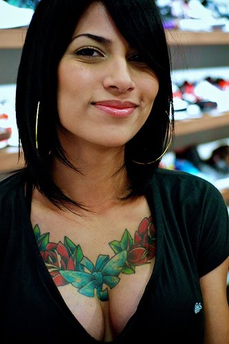 tribal lion chest tattoo designs 12 Chest Tattoo Designs For Girls - Tattoos Designs