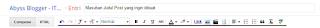 Cara Membuat Post di Blogger