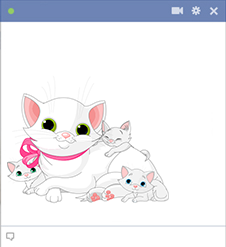 Mama cat FB sticker