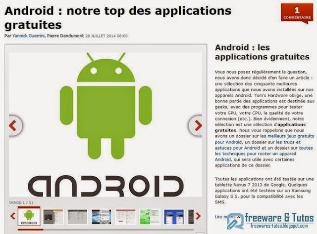 Android : le top des applications gratuites